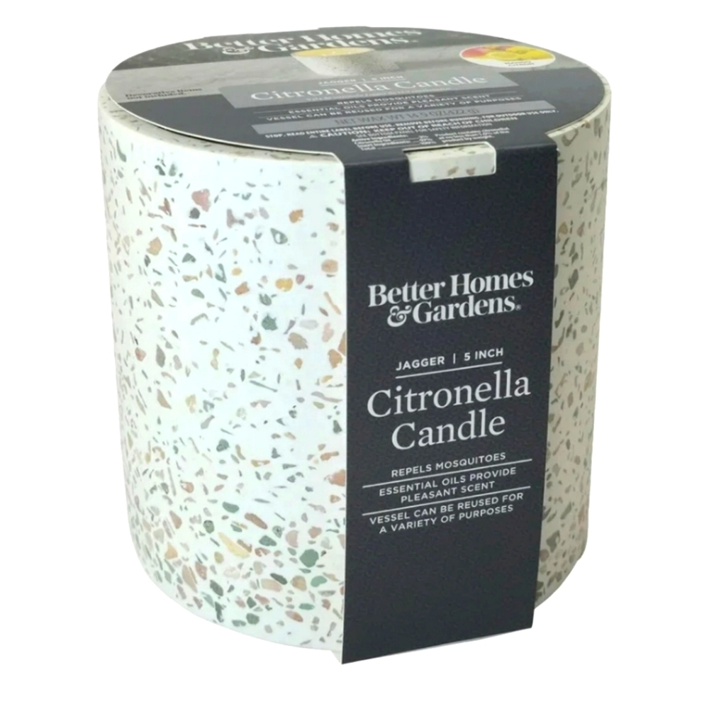 Better Home & Gardens 15oz Mango Scented Outdoor Citronella Candle-NEW